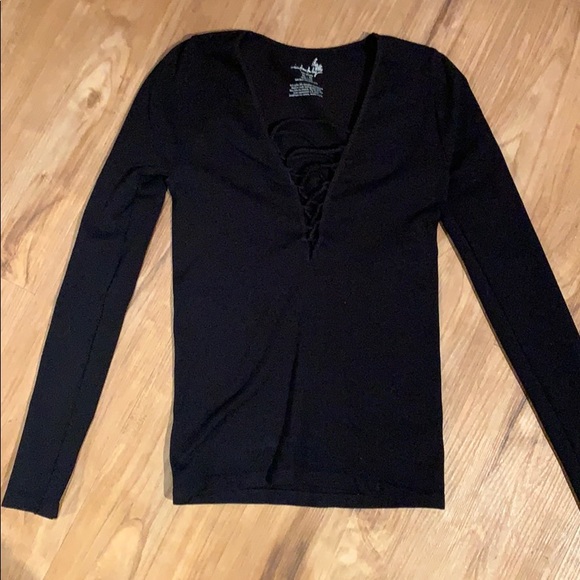 Free people lace up long sleeve - Picture 3 of 4